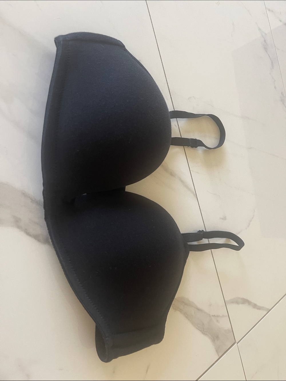 H&M COTTON Black Molded T-Shirt Bra